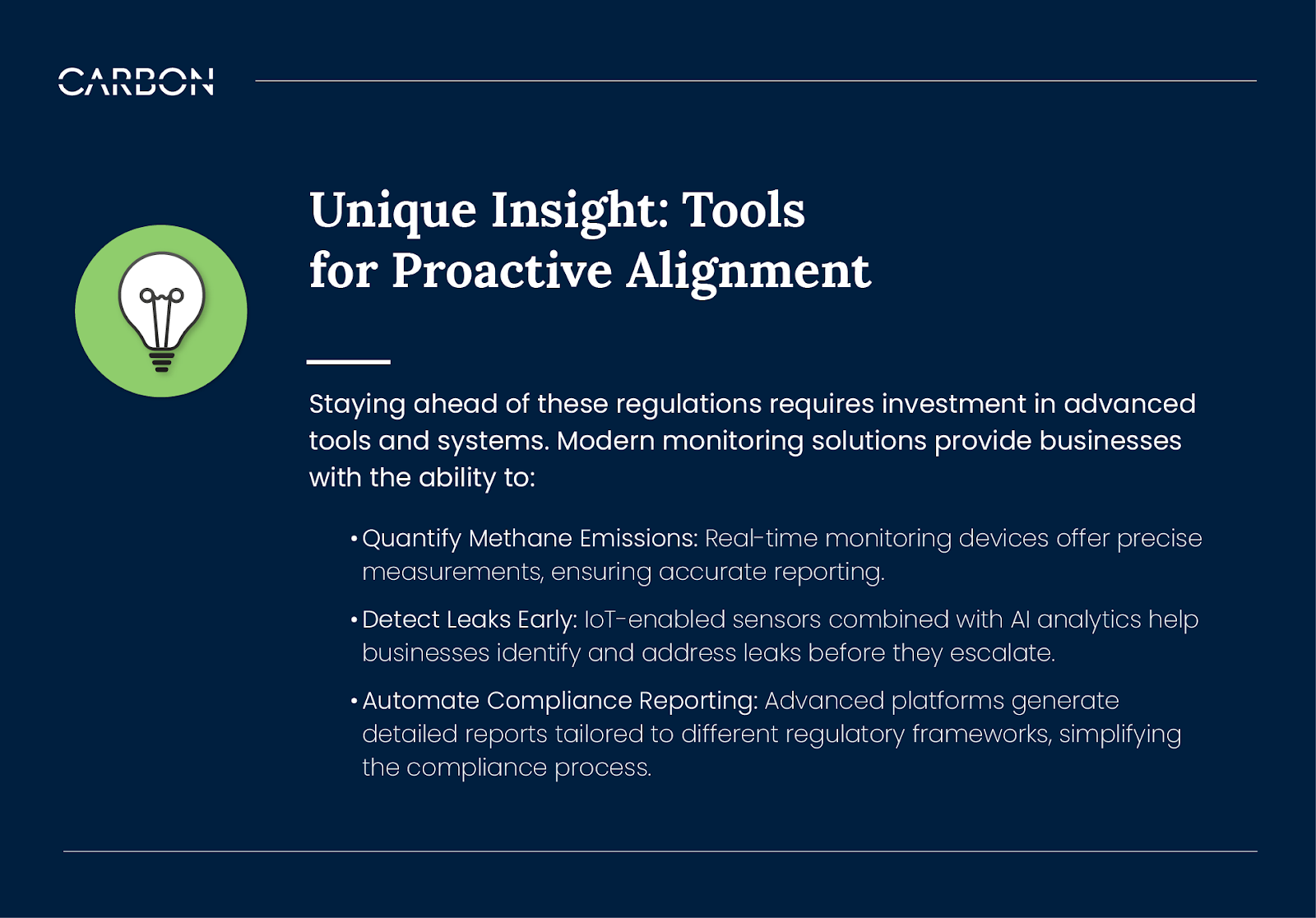 With modern monitoring solutions businesses can manage and control methane emissions better.