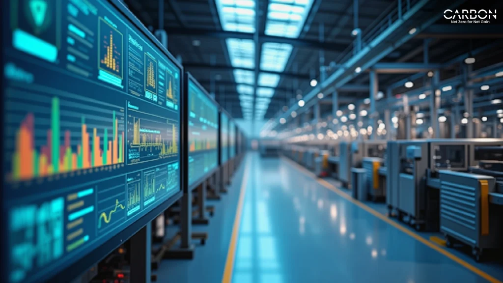 An image depicting energy-consuming devices in a manufacturing unit.