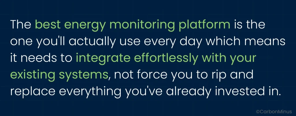 Energy monitoring platforms